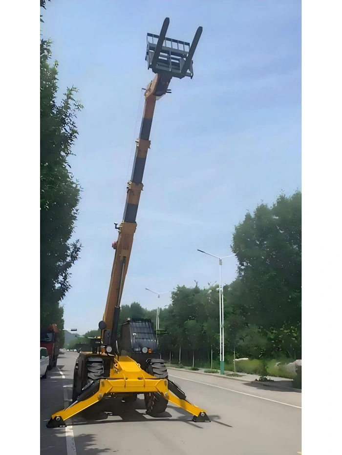 18m telescopic handler front view