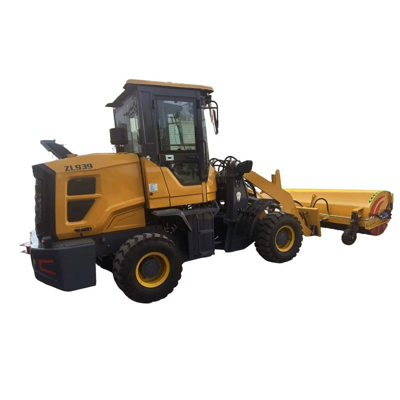 Loader-mounted Snow Sweeper